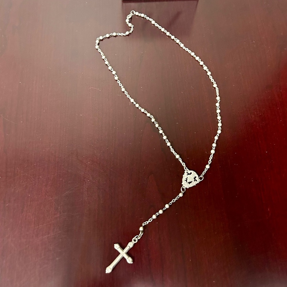 A/X Unisex Armani Exchange Rosary Necklace (New/with Box)